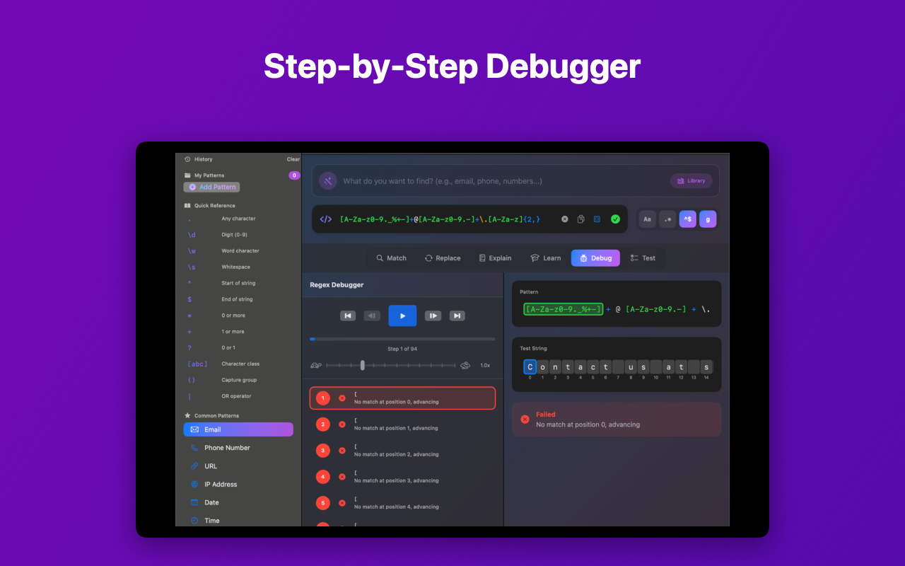 QuickRegex - Code Export